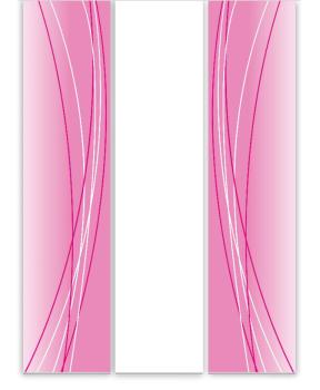 Flächenvorhang Linea magenta dark 3er Set, Schiebegardine, Schiebegardinen, blickdicht, Flächenvorhang blickdicht, Schiebevorhang,